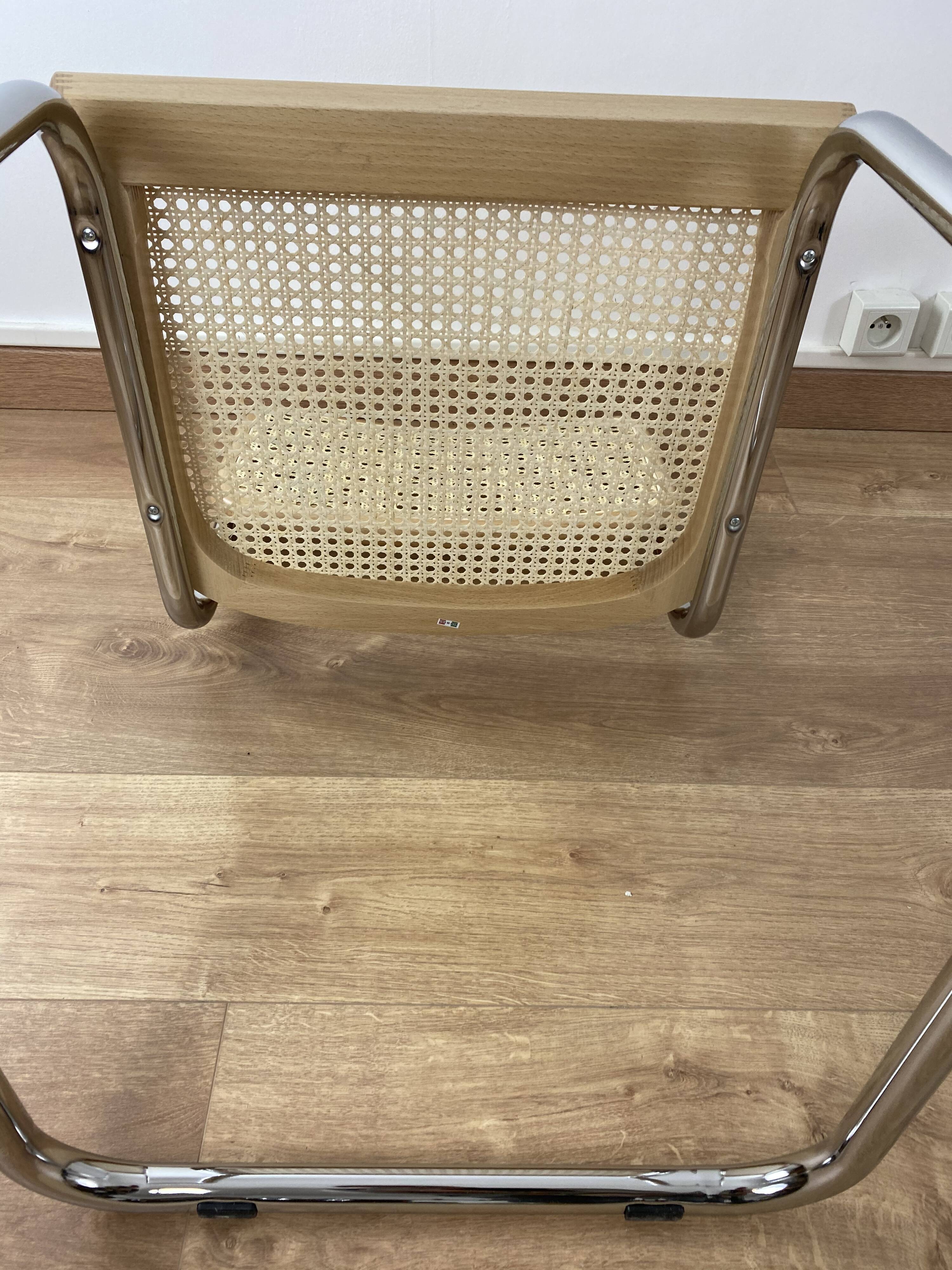 Lot of 6 chairs Marcel Breuer cesca B32