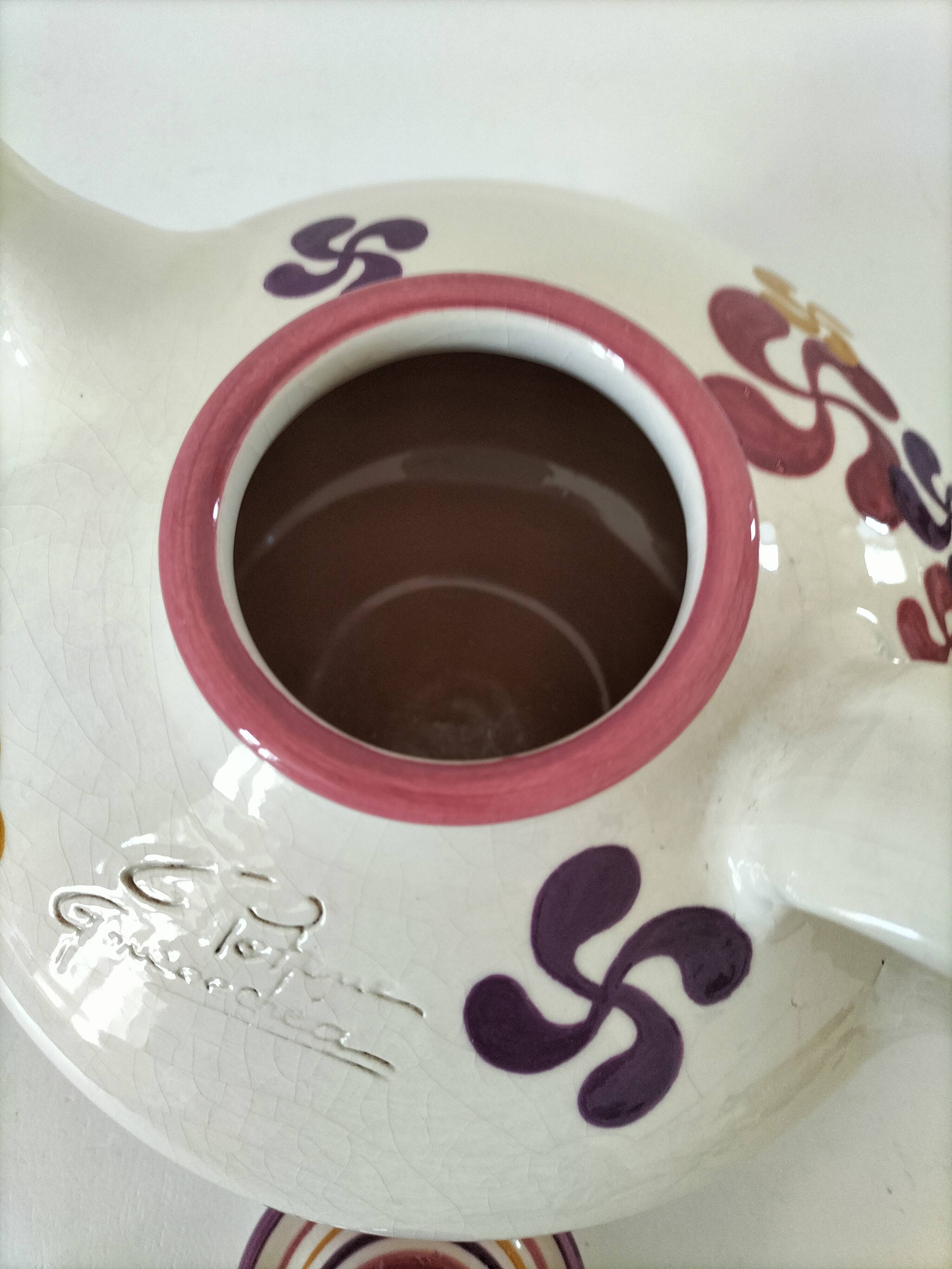 Large Basque teapot Goicoechea – Basque cross decoration