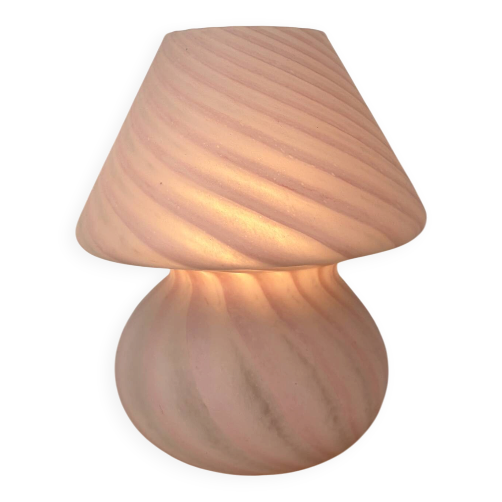 Mushroom lamp in Murano glass from the 1970s