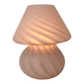Mushroom lamp in Murano glass from the 1970s