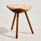 Tabouret de traite artisanal