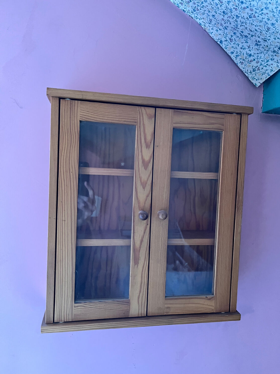 Vitrine en bois