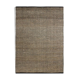 Tapis en jute et coton noir 190 x 290 cm