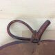 Miroir pomme en rotin vintage 33x34cm