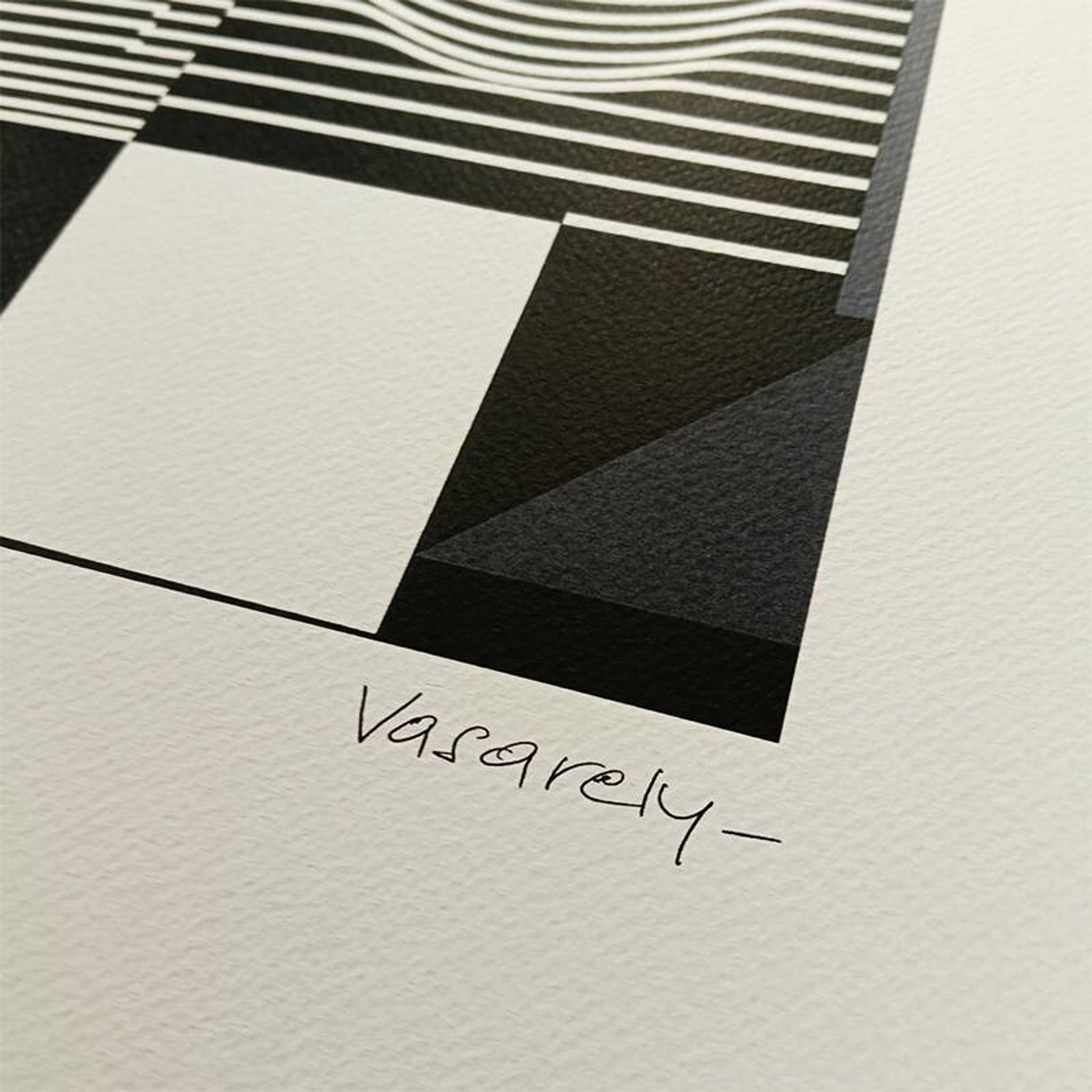 Lithographie numérotée en édition limitée de Victor Vasarely, années 1970