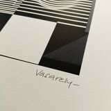 1970s Victor Vasarely Limited numbered Edition Lithograph.