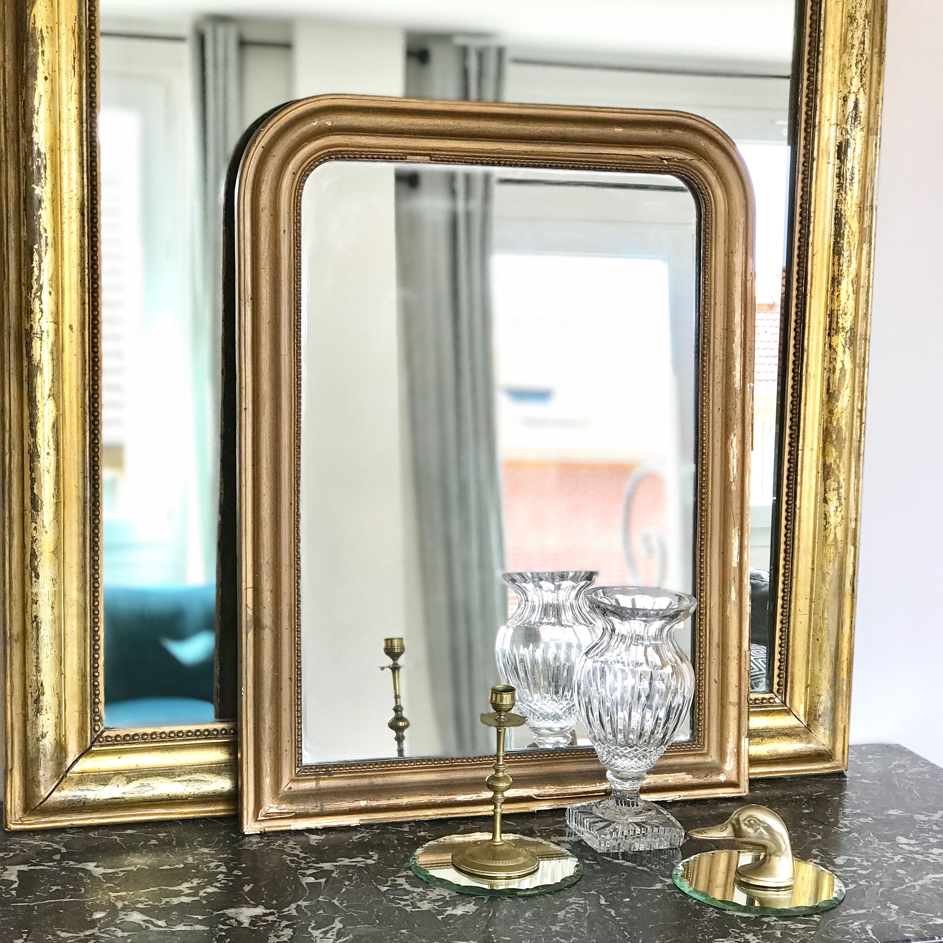 Louis Philippe golden mirror 78x60cm