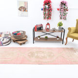 3x13 Distressed Turkish Runner Rug 405x90Cm