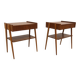Set de 2 tables de chevet en teck, Carlström, Suède, 1960