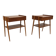 Set de 2 tables de chevet en teck, Carlström, Suède, 1960