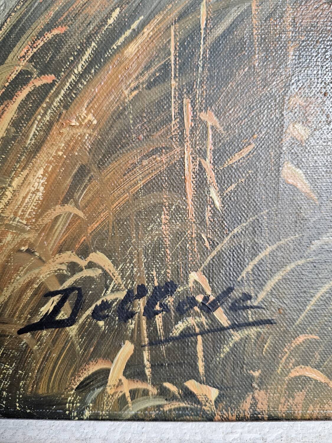 Painting "The Hunt" by Raoul Delbove