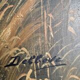 Painting "The Hunt" by Raoul Delbove