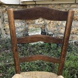 Pair of rustic mulched chairs