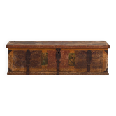 Antique folk art wedding chest (circa 1820)