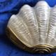 Pair of vintage art deco style shell wall lights
