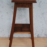 Saddle art deco walnut