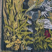 Large Aubusson tapestry "Verdure with birds" signed