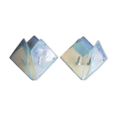 Pair of opalescent glass sconces by Carlo Nason