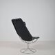 Swedish Jetson 66 armchair in leather by Bruno Mathsson for Dux