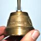 Sainte Agnès table bell in gilded bronze - Vintage bell service