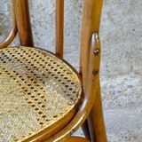 Canned bistro chair Fischel N°113, circa 1925