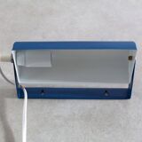 Lampe de lit vintage en métal bleu