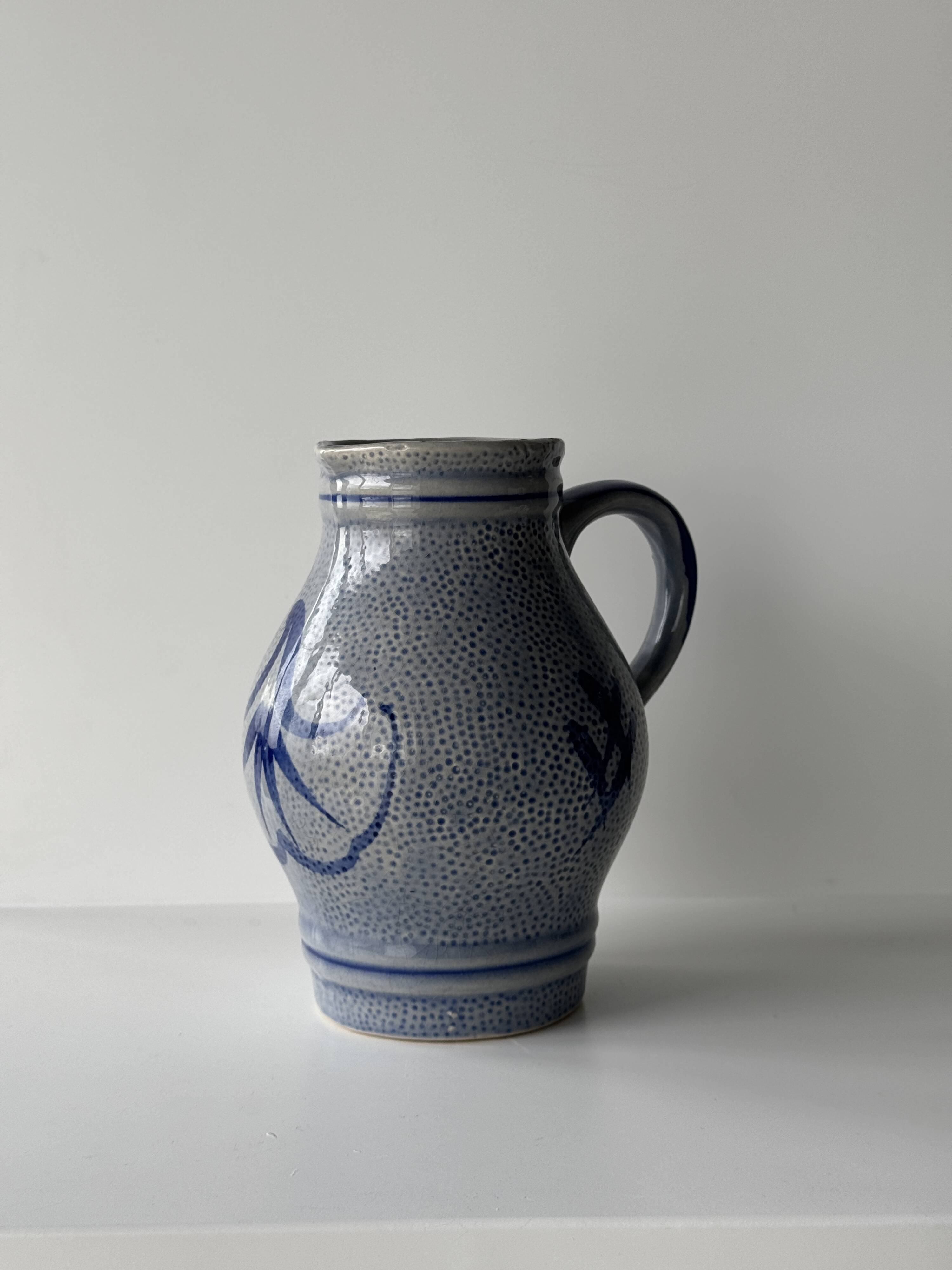 Carafe West Germany bleue H19,5