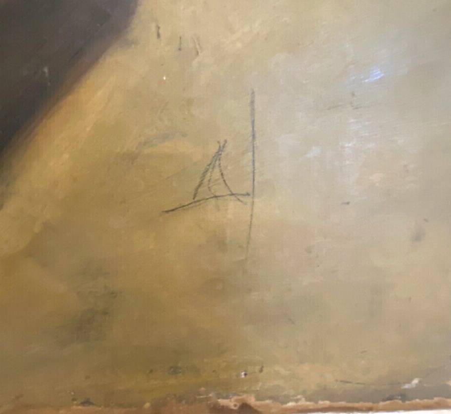 "Animated view of a street in Paris" Oil on canvas 20th century