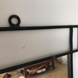 Miroir en fer noir, 51x71cm