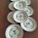 9 assiettes à dessert en porcelaine de Sologne