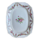 Rectangular plate from the East India Company with floral decoration, 18th century.