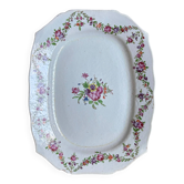 Plat rectangulaire Compagnie des Indes à décor fleuri, XVIIIème siècle