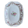 Rectangular plate from the East India Company with floral decoration, 18th century.