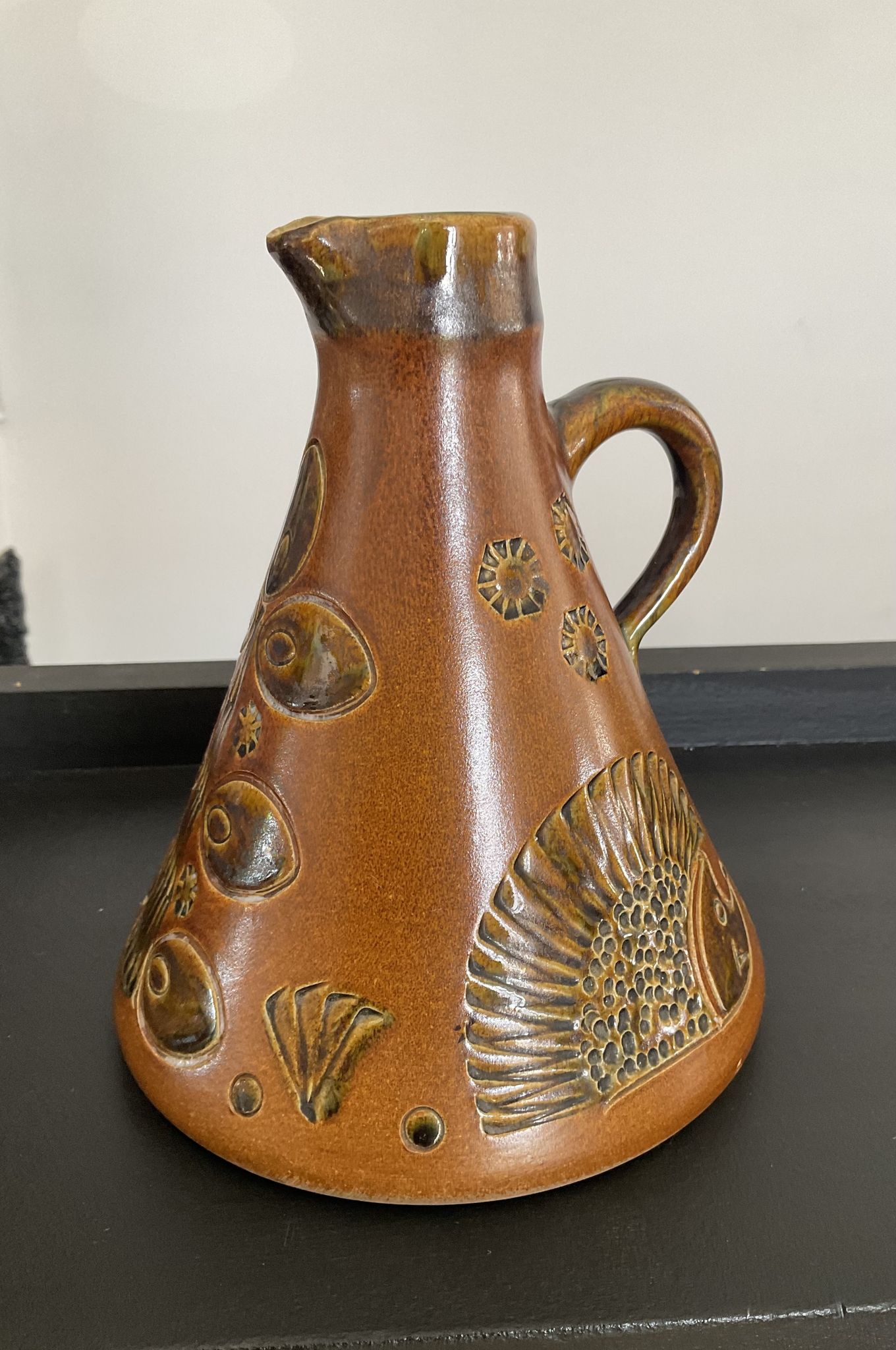 Cruche vintage en céramique des années 70