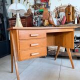 Vintage desk with tapered legs