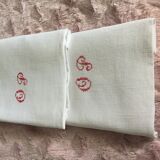 Set of 2 towels monogramées