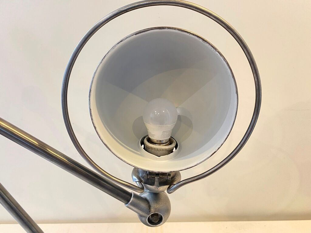 Jieldé desk lamp 2 arms 40cm industrial graphite Jean Louis Domecq