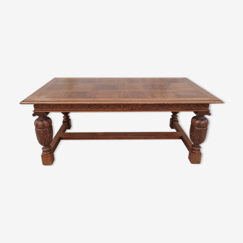 Renaissance style oak table