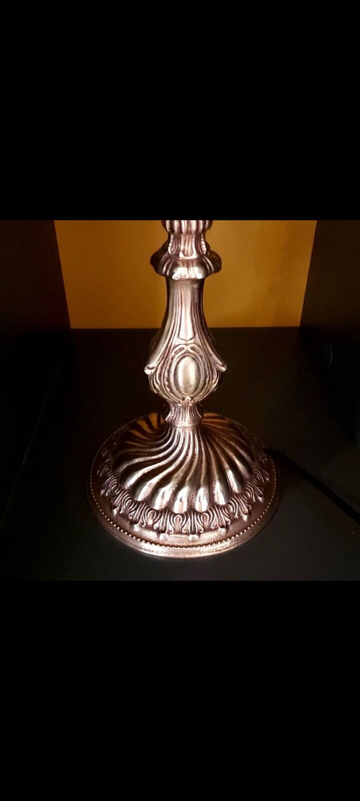 Gilded bronze lamp base