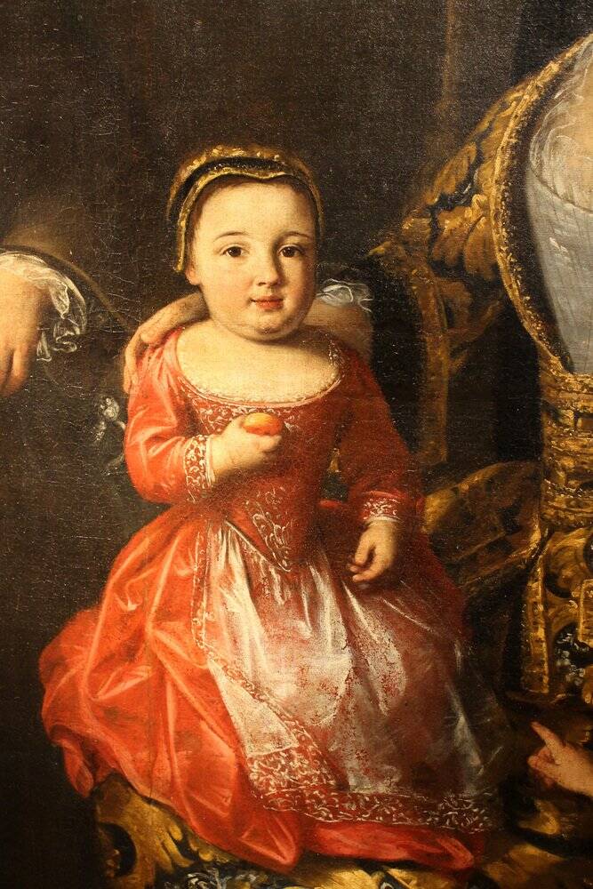 Lucia Casalini Torelli, Portrait of the Italian Noble Family of Zanardi, 1740, Oil on Canvas