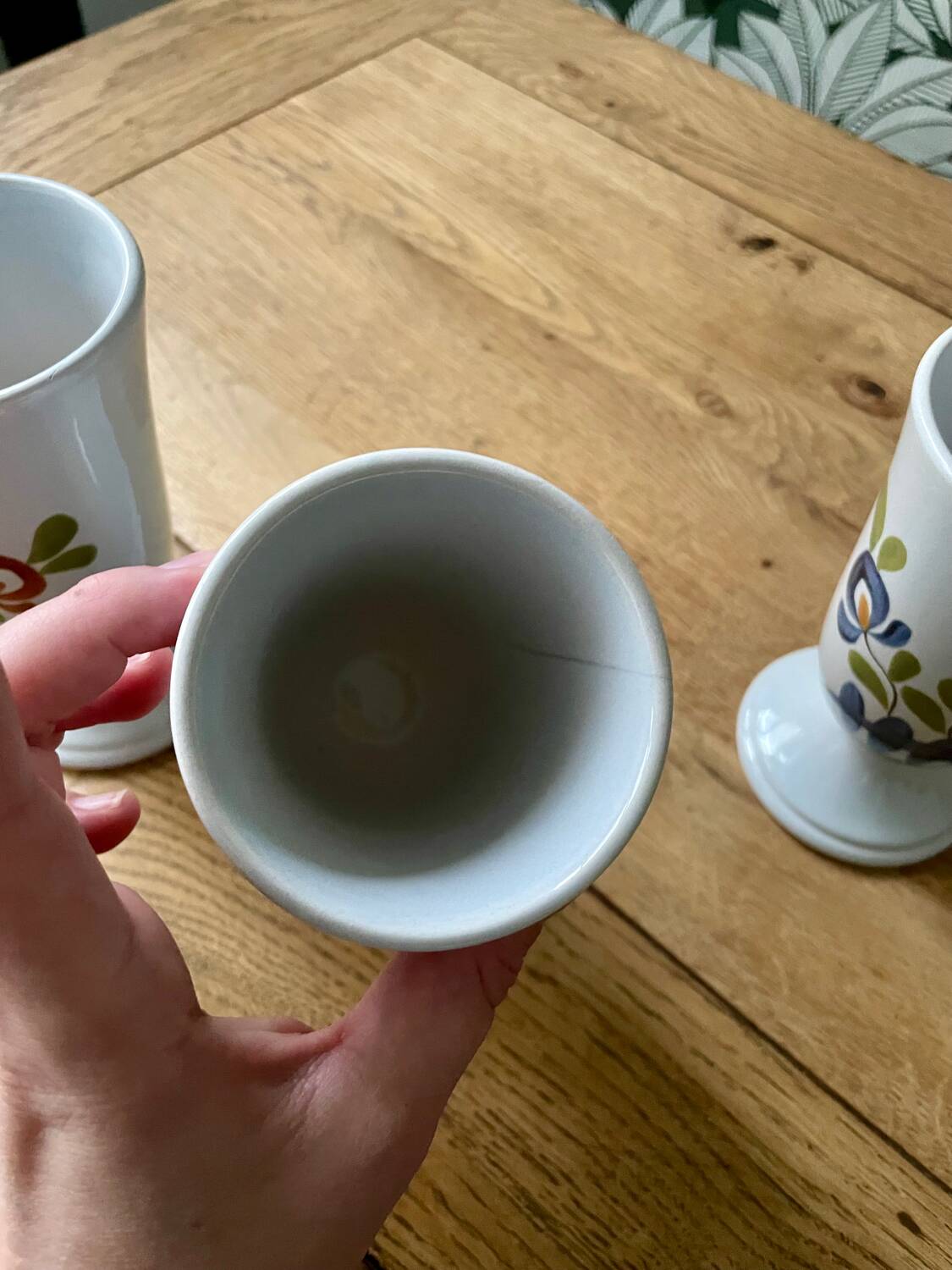 Hand-Painted Ceramic Mazagrans - Cups