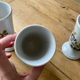 Hand-Painted Ceramic Mazagrans - Cups