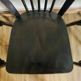 Set of 6 black Baumann N153 chairs