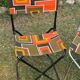 Pair of vintage folding camping chairs - BHV Paris (1970s)
