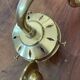 Vintage brass gooseneck wall lamp