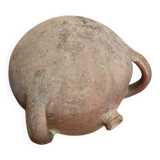 Ancient Glazed Stoneware Cruché with Double Handle, 19th Century Vintage