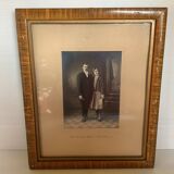 Old photograph of married couple