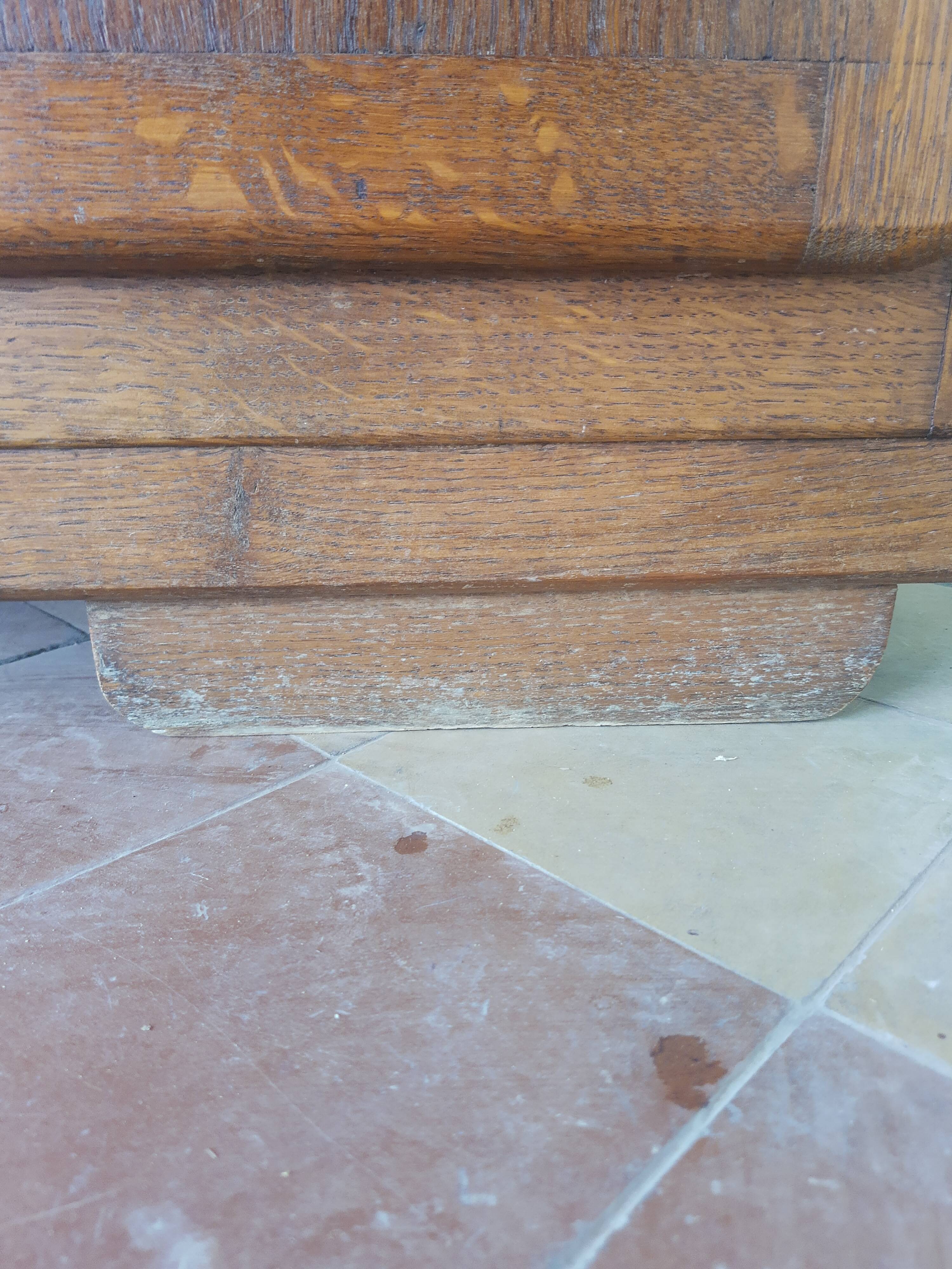 Vintage oak bottom mado sideboard