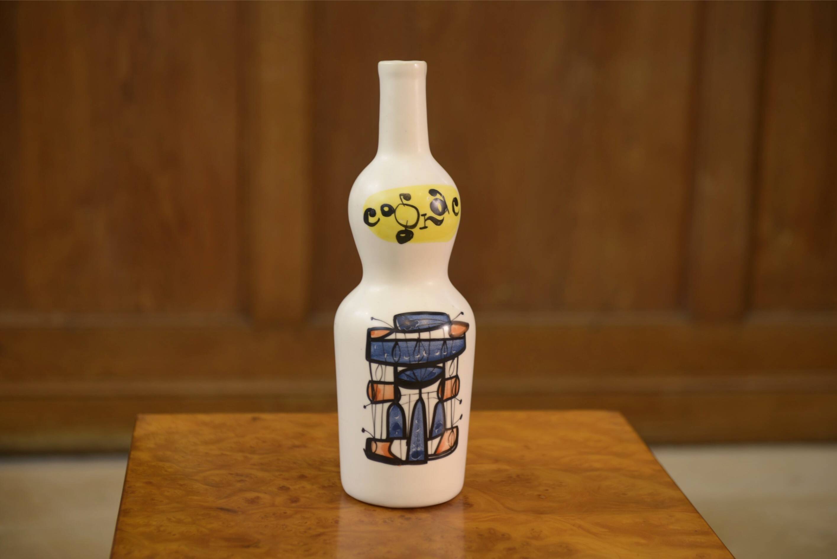 Vase bouteille en céramique signé Roger Capron 1960’s