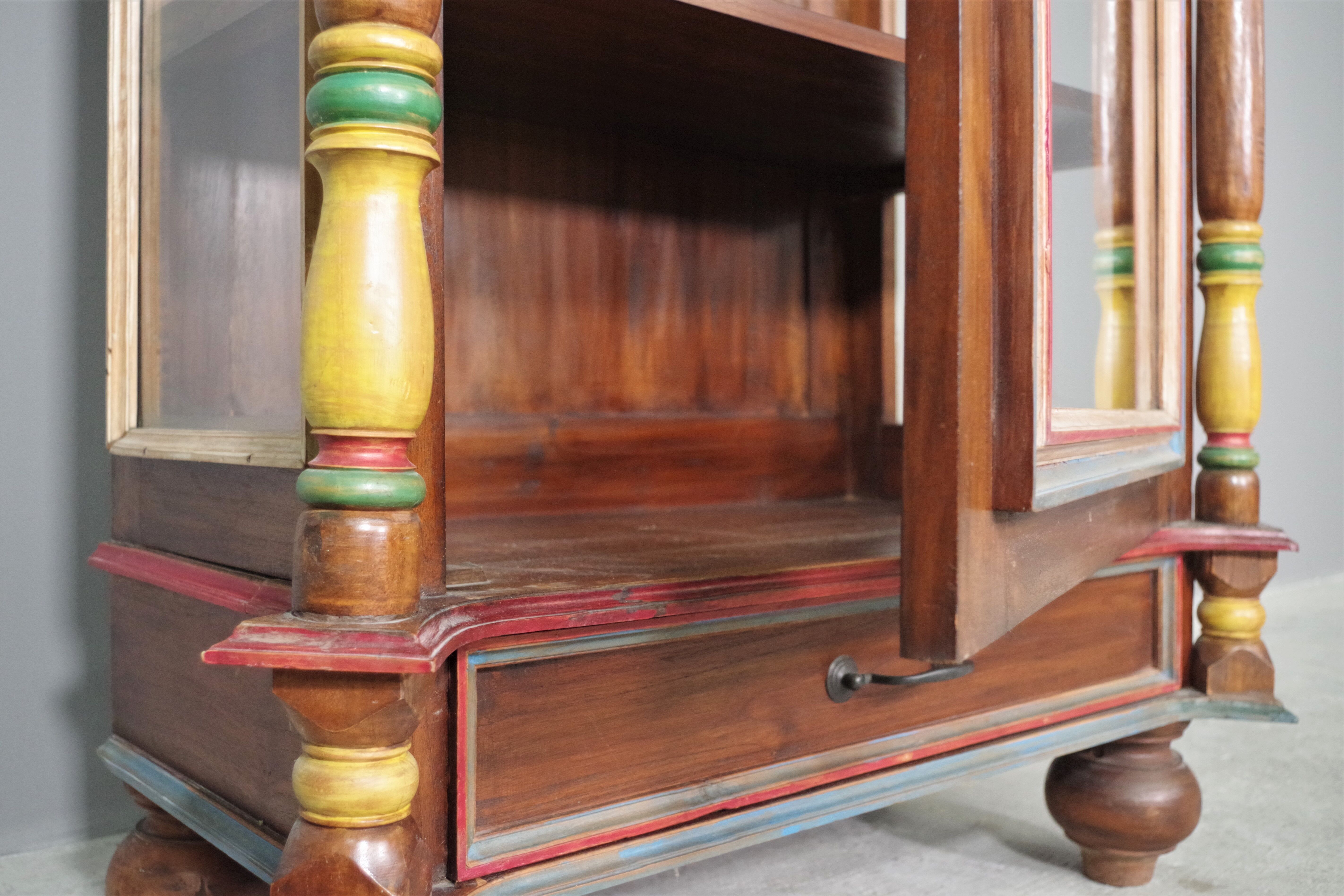 Carved wooden sideboard